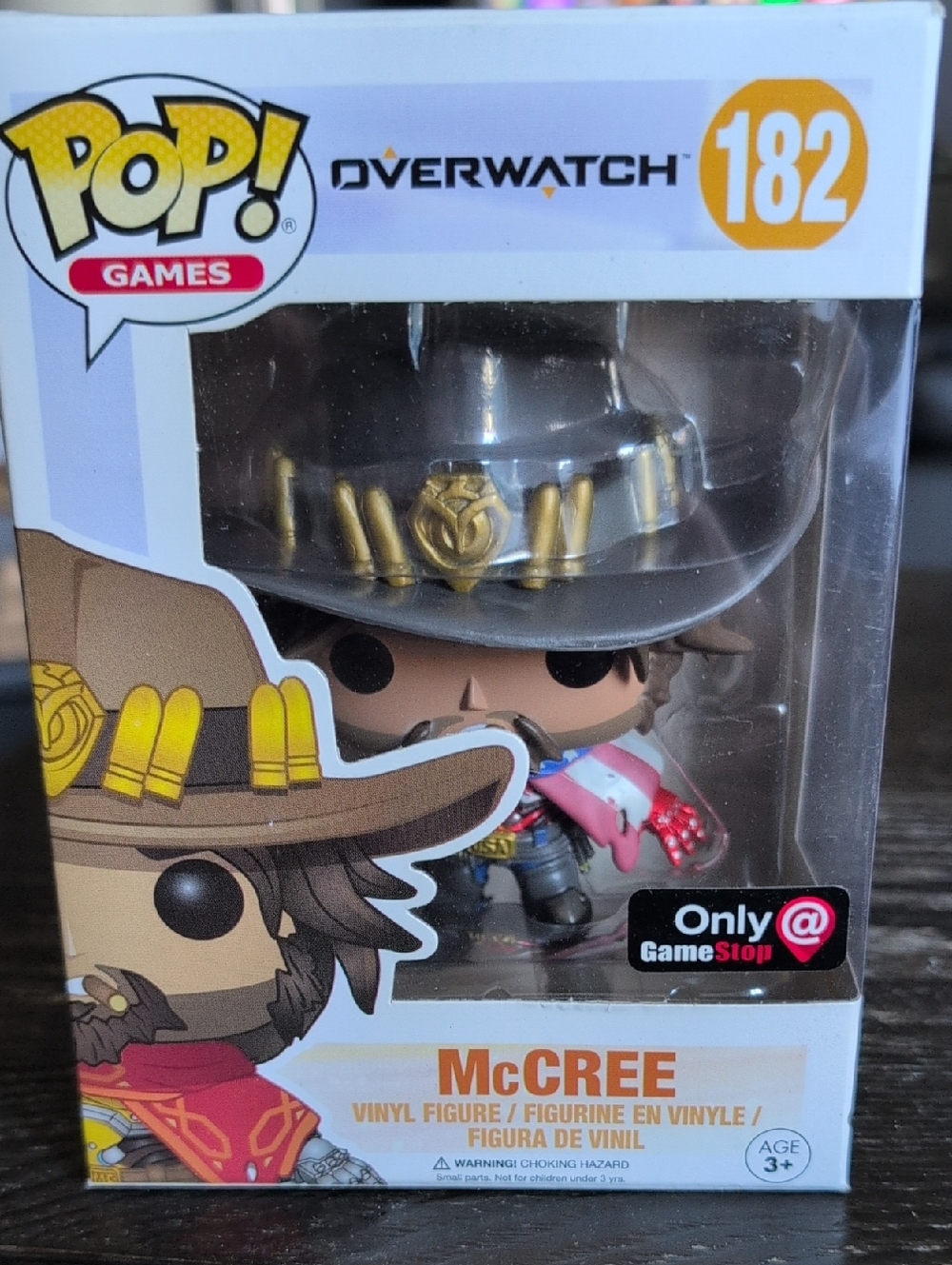 Funko Pop! Games Overwatch McCree Figure - Brown, Gold, Red, Pink